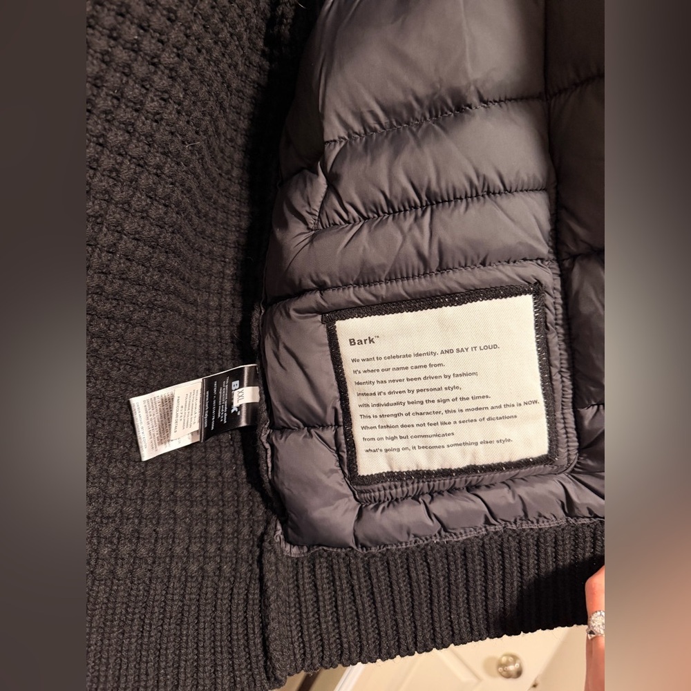 Bark Black and Gray Textured Jacket - Picture 3 of 4